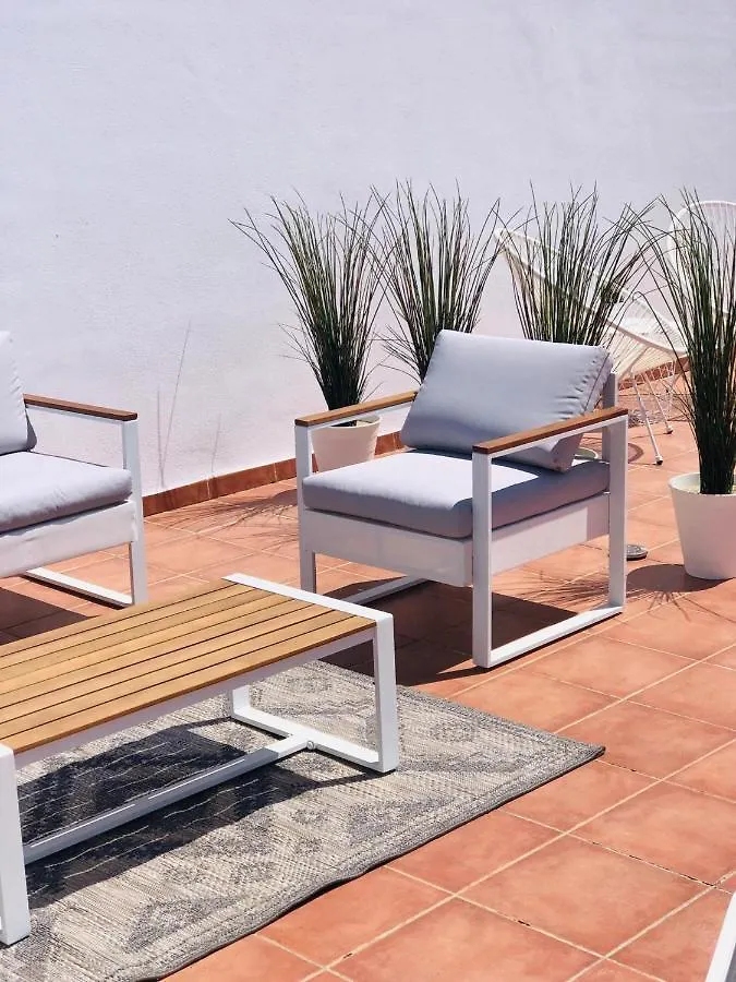 Apartamentos Paraiso Vera Playa: Beachfront Attic with Private Solarium